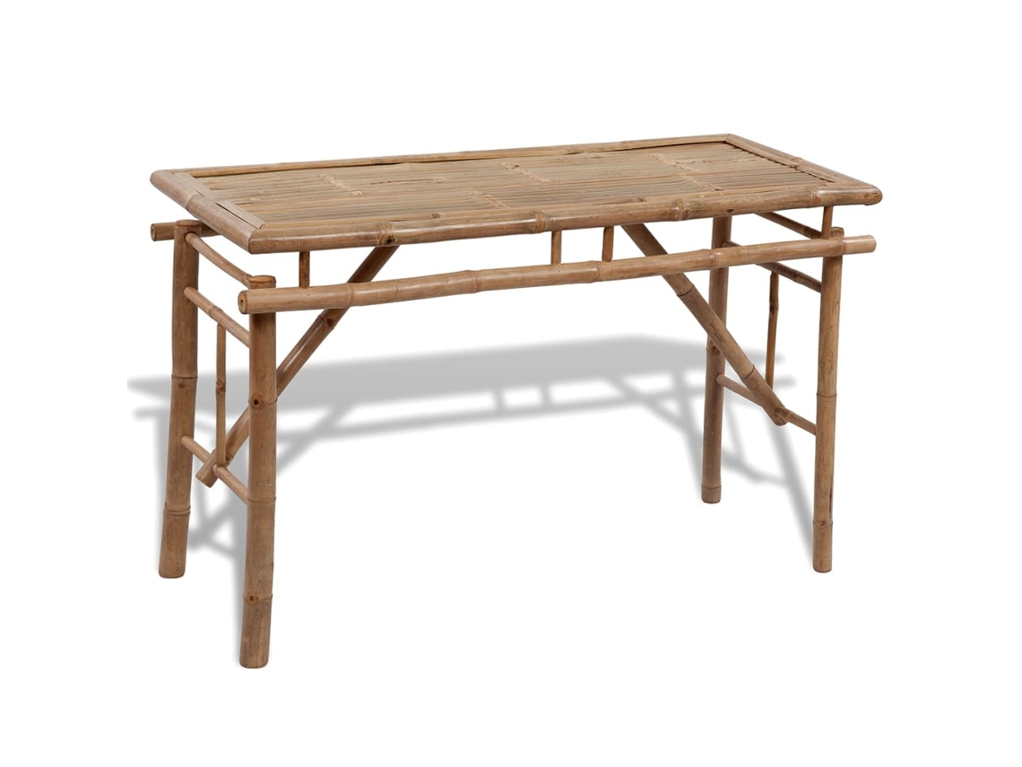 Maison Exclusive - Mesa De Cerveja Com 2 Bancos 100 Cm Bambu
