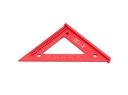 YURU régua Triangular de Alumínio com Furos para Medição e Trabalhos