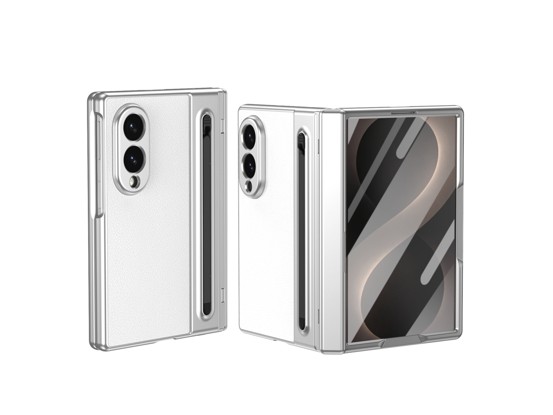 Capa Para Samsung Galaxy Z Fold8, Capa Protetora De Película Temperada Tudo Em Um Digitallab (branco)