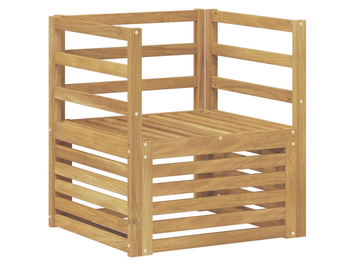 Maison Exclusive - Conjunto De Sofás Para Exterior Madeira Sólida De Acácia Branco