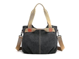 Bolsa de Ombro para Mulher, Casual, Grande, de Lona | S/MARCA