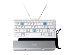 Mini Teclado Bluetooth Dobrável com Suporte para Celular, Teclado Bluetooth Dobrável em Liga de Alumínio para Tablet e Celular. TAISHENGDA
