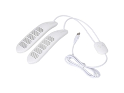 Secador De Sapatos Usb Portátil 5v Com Temporizador Inteligente Para Sapatos, Botas E Luvas, Branco