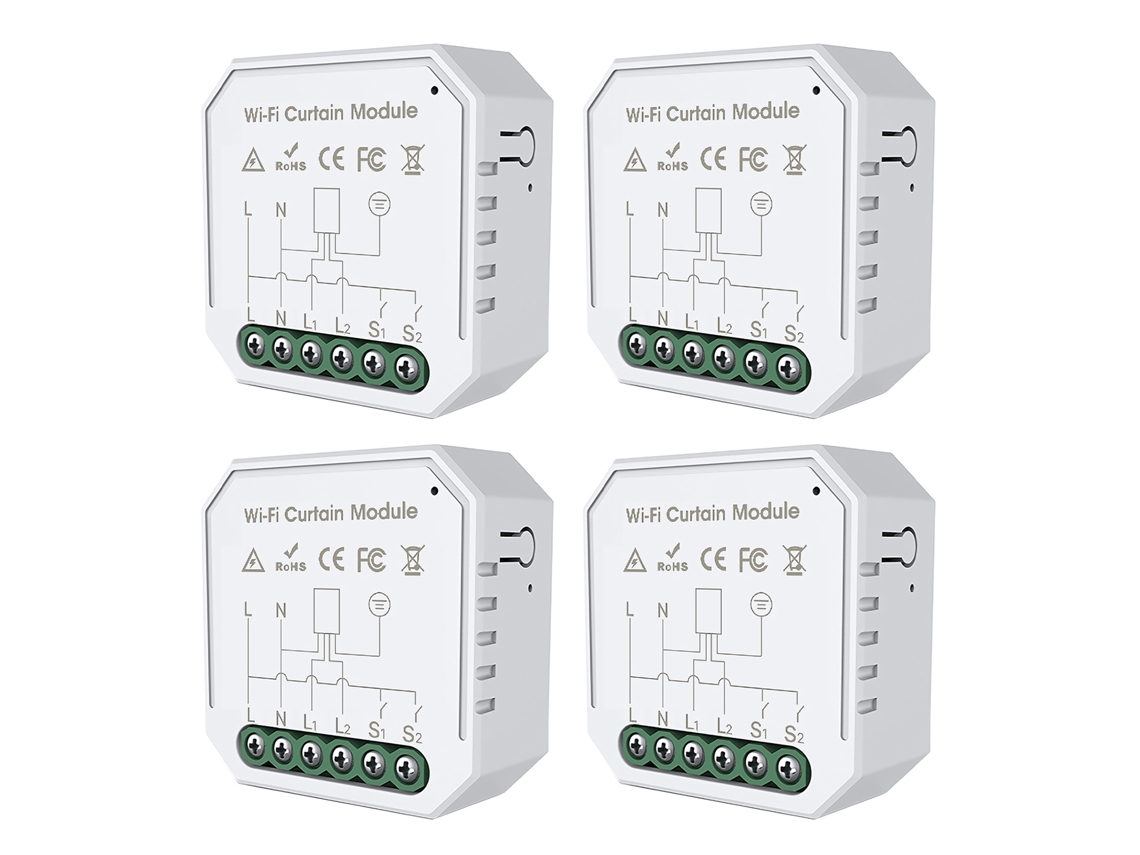 Módulo De Interruptor De Cortina Inteligente Wifi Tuya, Adaptado Para Retrofit De Casa Inteligente, Com Controle De Ligar E Desligar Conveniente.