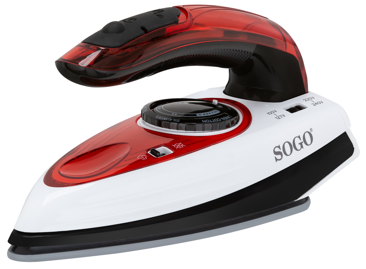 Ferro de Viagem SOGO PLA-SS-6175 (1100 W - Base Cerâmica)