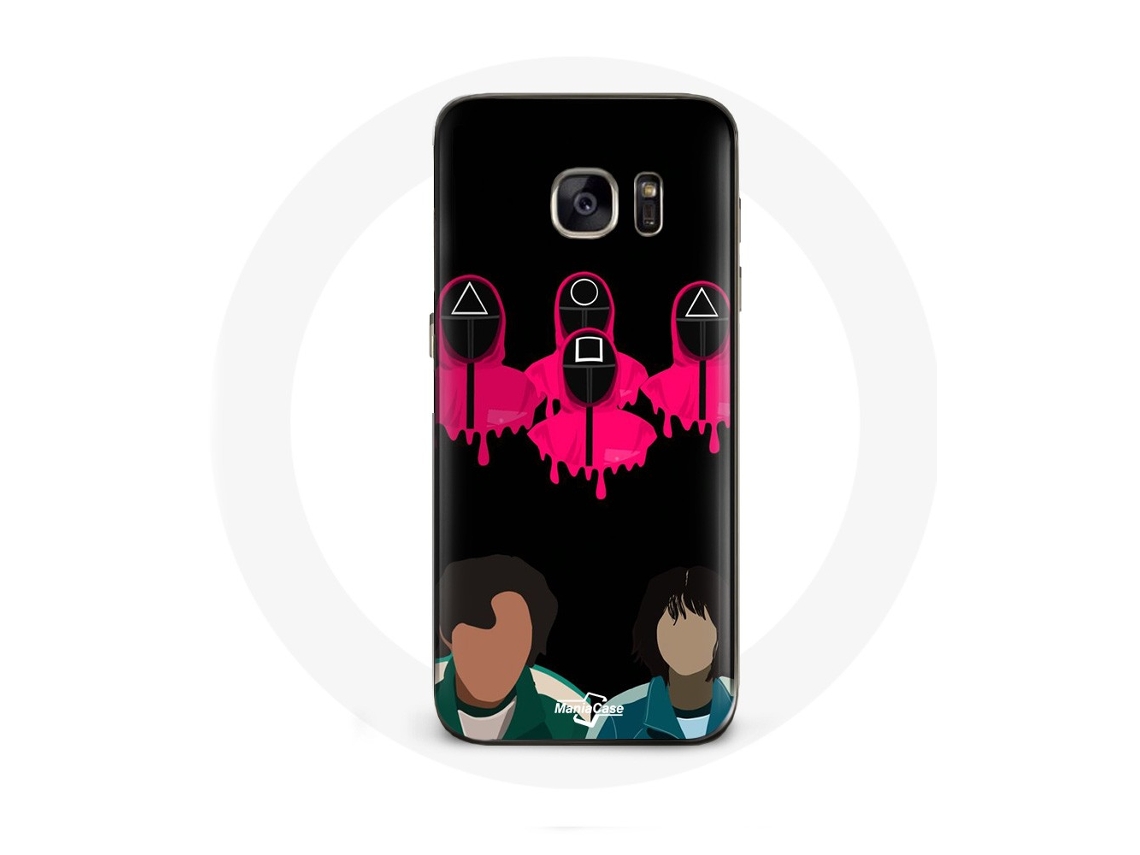 Capa para Samsung Galaxy S6 Edge Squid Game Seong Gi hun eKang Sae Byeok máscaras triângulo borda ecírculo