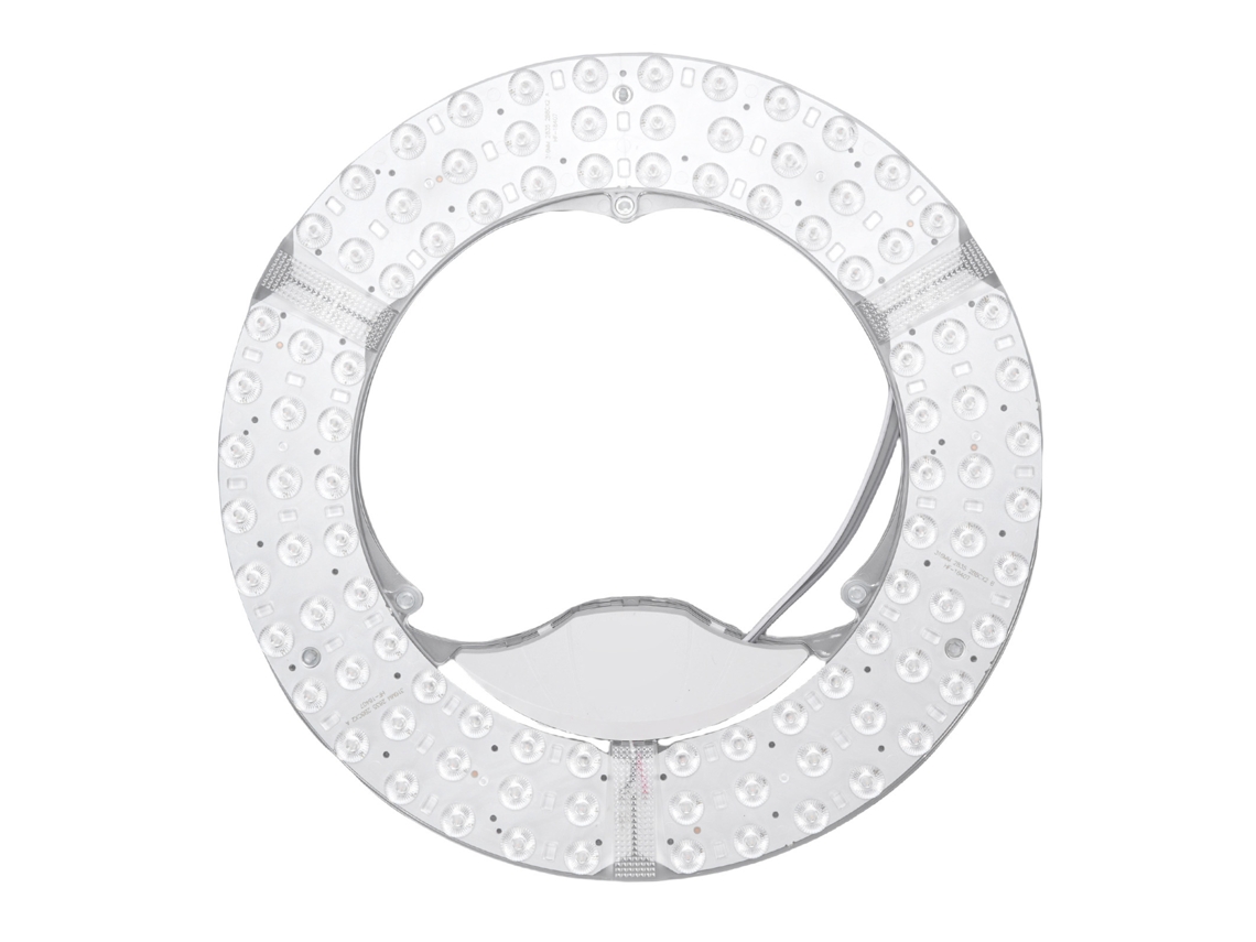 Módulo Led para Ventilador de Teto com 3 Cores e Brilho Ajustável Kit de Substituição Magnético 96w 315mm