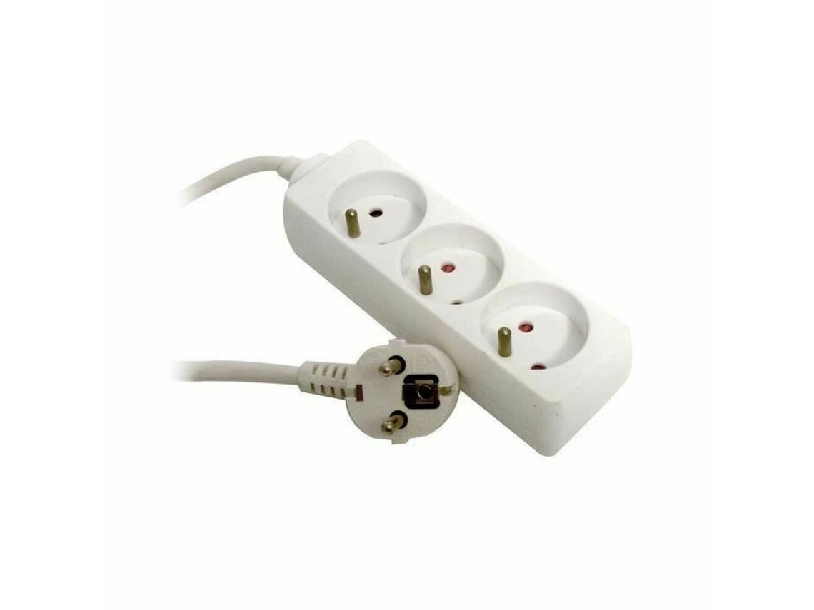 Extensão com 3 Tomadas Sem Interruptor Zenitech 190323 Branco