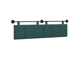 Conjunto 1 Cabeceira Suspensa Vidaxl Verde Veludo (170 X 55 X 5 Cm)