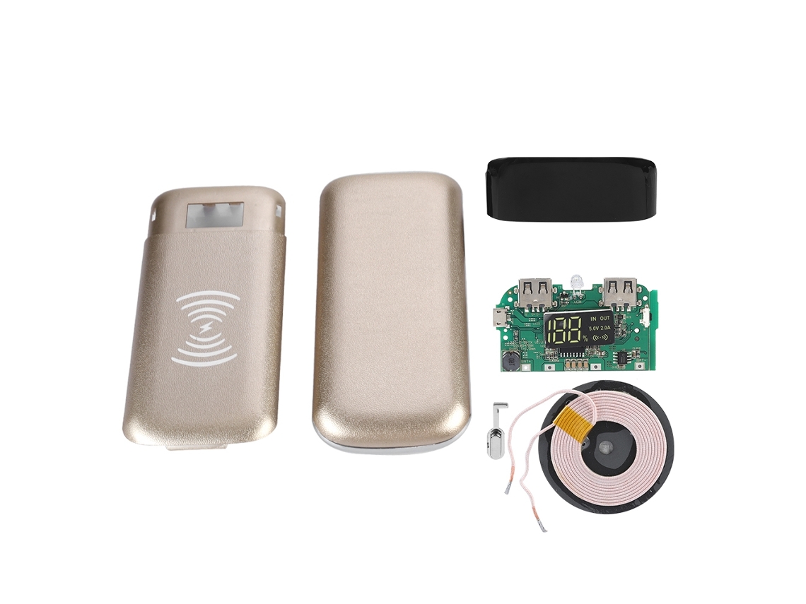 Kit de Power Bank EOOCOO (carregamento Sem Fio Qi com Display Digital)