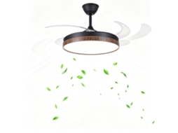 Ventilador De Teto Embutido Com 42 Furos, Iluminação Integrada E Luminária Integrada Para Uso Externo E Na Sala De Estar.