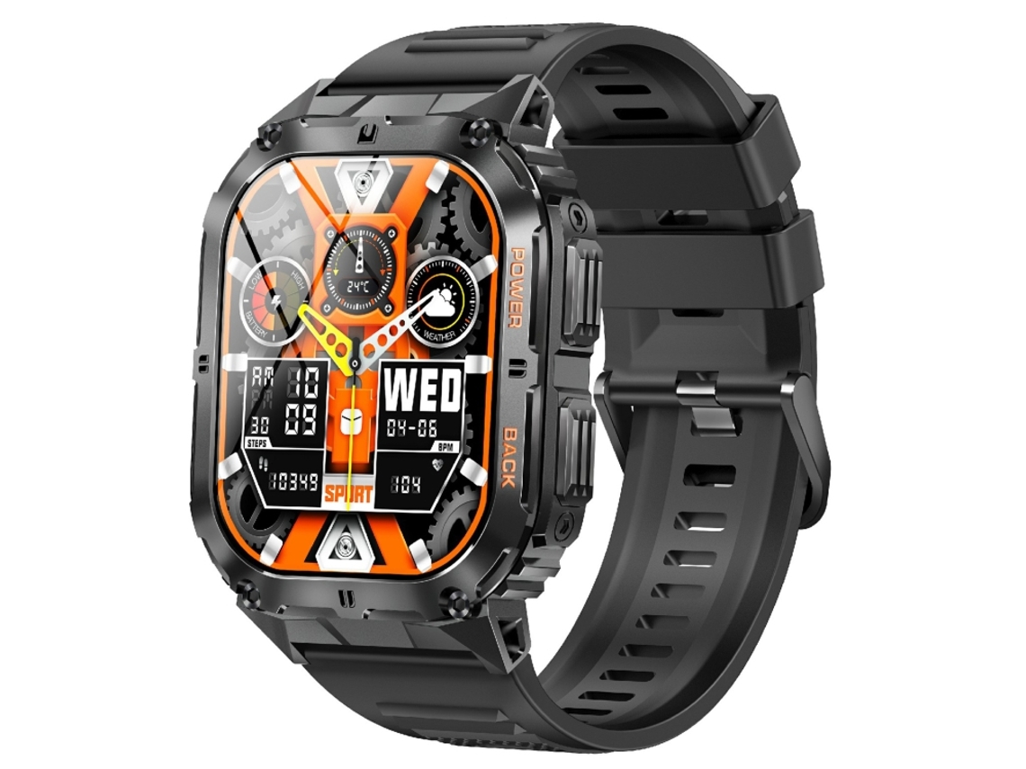 (preto) Smartwatch Esportivo De 1,96 Polegadas Com Bluetooth 5.0