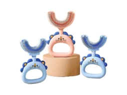 Escova de Dentes Manual em Formato U para Bebês, com Massagem Oral 360° e Cabeça Macia Silicone Qualid Ade Alimentar. GOKOCO