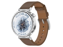 Pulseira De Couro Com Botão De Pressão, 18 Mm
