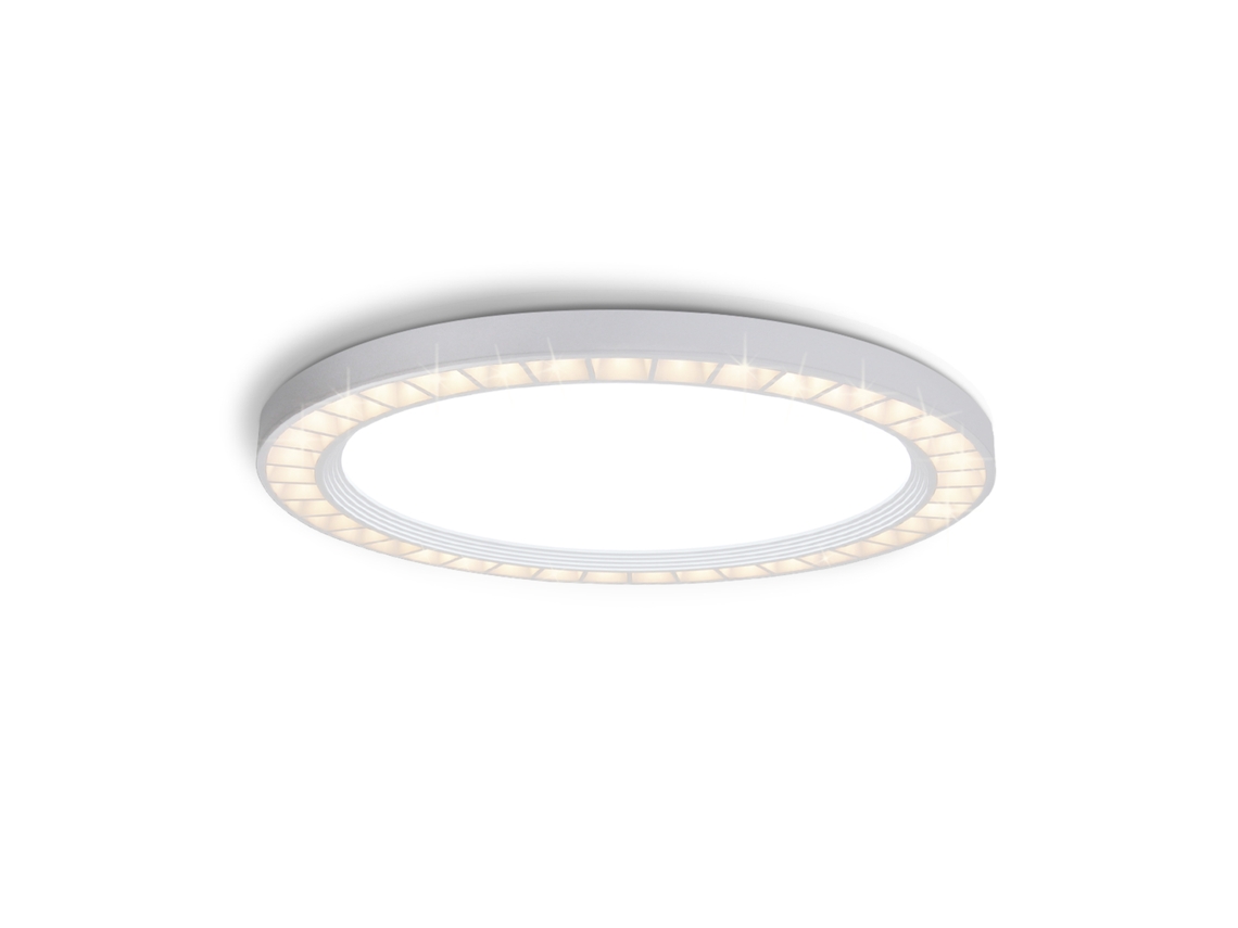 Flat Led Luz de Teto 24W Lâmpada Branca Redonda Diâmetro 23 Cm Moderna 3000K / 6500K 2 Temperaturas de Cor Ip44 para Banheiro Sala de Estar NETTLIFE