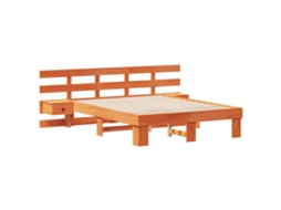 Estrado De Cama Plataforma Vidaxl Madeira De Pinho Maciça (120x200 Cm)
