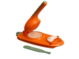 2026 ferramenta 2 em 1 para Fazer Dumplings, Molde de Massa Manual, para Prensar Panificação, Material Pp, Cores Variadas Vermelho