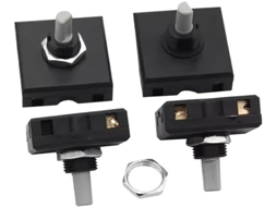Interruptor Rotativo Quadrado De 2 Peças, 32x 32mm, Interruptor Para Espremedor De Frutas Com 3 Furos, 2 Engrenagens, 10 3a