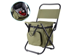 Cadeira Dobrável Portátil para Camping com Bolsa Térmica