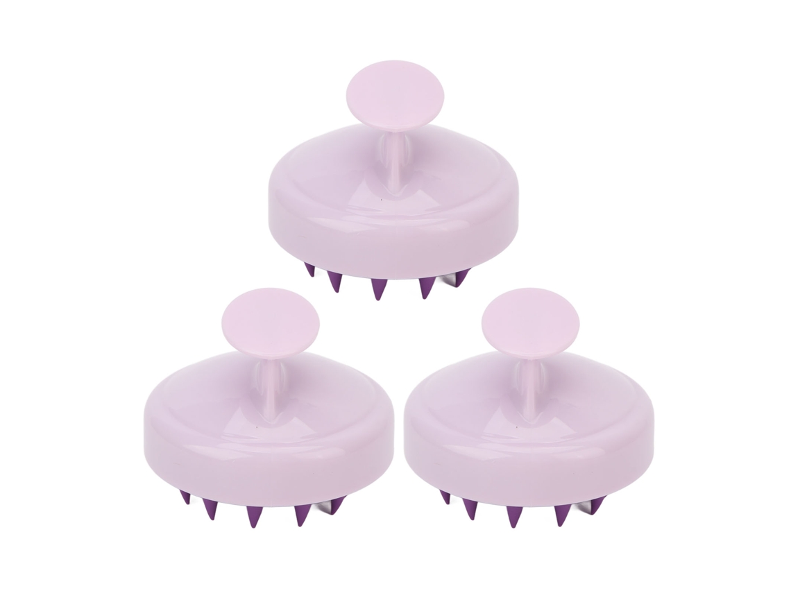 2026 3 Peças de Escova de Massagem Capilar para Shampoo Escova para Remover Caspa Ferramenta de Cuidado Capilar para Mulheres e Homens
