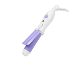 Mini Curling Iron Portátil Com Cerâmica E Turmalina Ondas Cacheadas Profundas Roxo