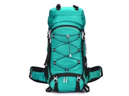 Mochila Verde Para Esportes Ao Ar Livre, Grande Capacidade, Ideal Para Caminhadas E Acampamentos.