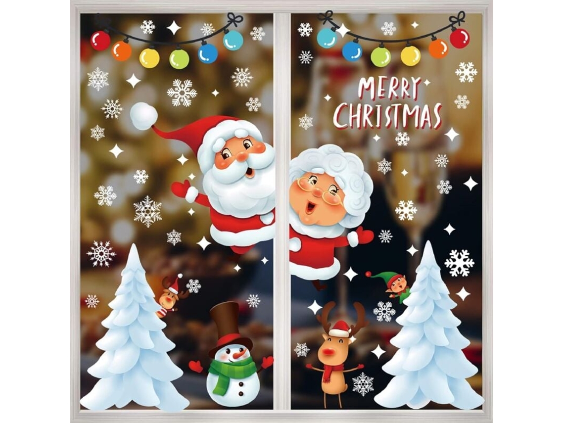 Adesivos De Natal Para Janelas Adesivos De Natal Diy Para Janelas Decorativas Aquaforge