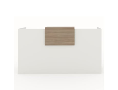 Expositor de Receção e Escritório. Fácil Montagem. 200X105X50Cm com Fechos Laterais e Guarnição 69X40Cm. Cor Roble. Fabricado em Espanha. OFICIT