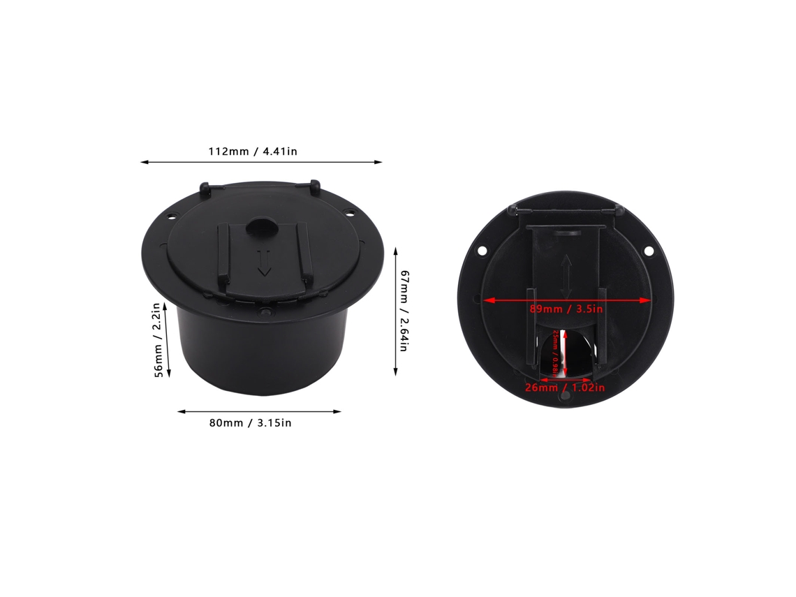 Laxiscreed Tampa De Proteção Para Cabos Elétricos - Modelo Circular Para Componentes Elétricos