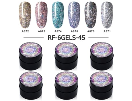 5ml Verniz De Unhas Nail Print Kit De Gel Polonês Platina Brilhante Rosalind