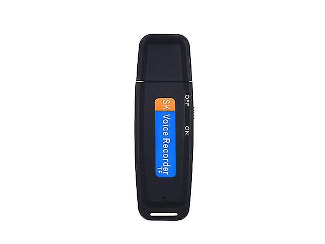 Gravador De Disco Mini U, Gravação Usb Recarregável De Uma Tecla, Adequado Para Conferências E Entrevistas Yizhood (preto)