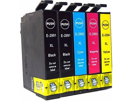 Pack 5 Tinteiros para Epson 29xl (CMYKK)
