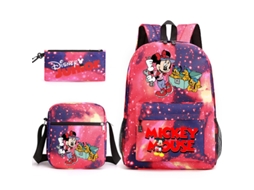 KOHREE Conjunto de Três Peças de Mochila de Estudante Do Mickey Mouse