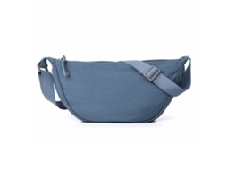 Bolsa de Ombro MDUG plissada em tecido lavado, leve e ajustável (bolsa azul jeans pequena)
