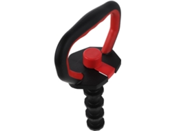 Barra Kettlebell Reforçada Com Base Curta E 4 Porcas De Conexão,