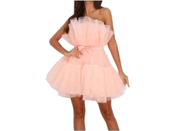 2026 vestido Tulle Sin Mangas Corto de Malla Princess para Fiesta Casual Verano Primavera