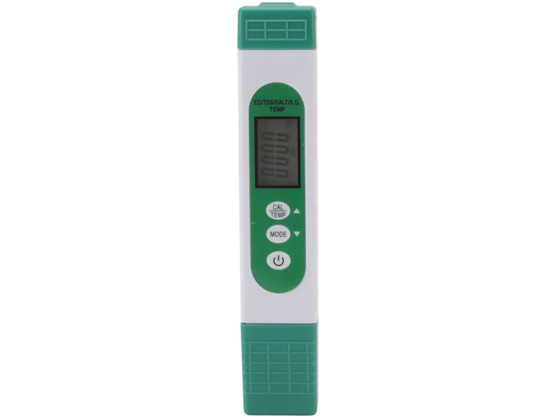 Caneta Testadora De Qualidade Da Água 5 Em 1, Tipo Sal, Tds, Ec, Sg, Temp, Lcd Digital Com Luz De Fundo Slowmoose
