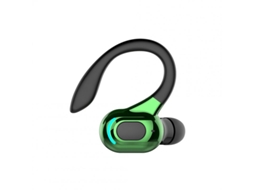 Auriculares Bluetooth True Wireless M-F8 Compatíveielha Subwoofer de Alta Fidelidade com Cancelamento de Ruído para Jogos Preto Verde