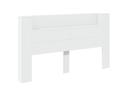 Conjunto 1 Cabeceira Com Armário Vidaxl Branco Derivados De Madeira (180 X 16,5 X 103,5 Cm)