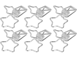 Conjunto De 100 Clipes Em Formato Estrela Com Design Vazado, Em Metal, Ideais Escola, Escritório E Uso