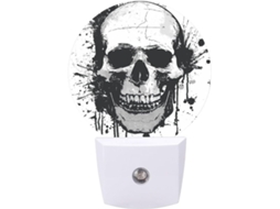 Luminária noturna simples em formato de caverna com sensor LED, luz noturna branca e suave para banheiro e quarto.