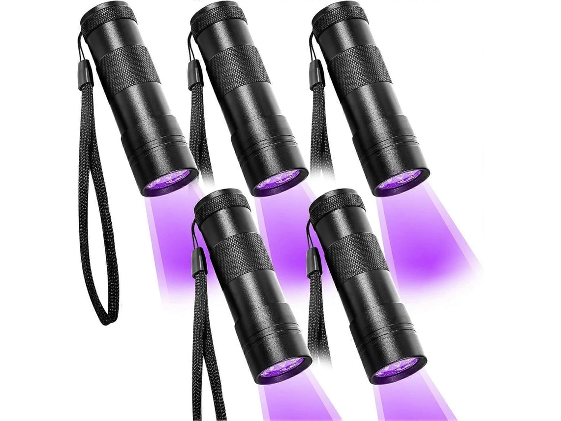 Lâmpada Uv Lumire Noire Lote de 5 Lâmpadas com 12 Led 395 Nm Sensor Urina para Animais Companhia Princip Al os Tacos GOKOCO