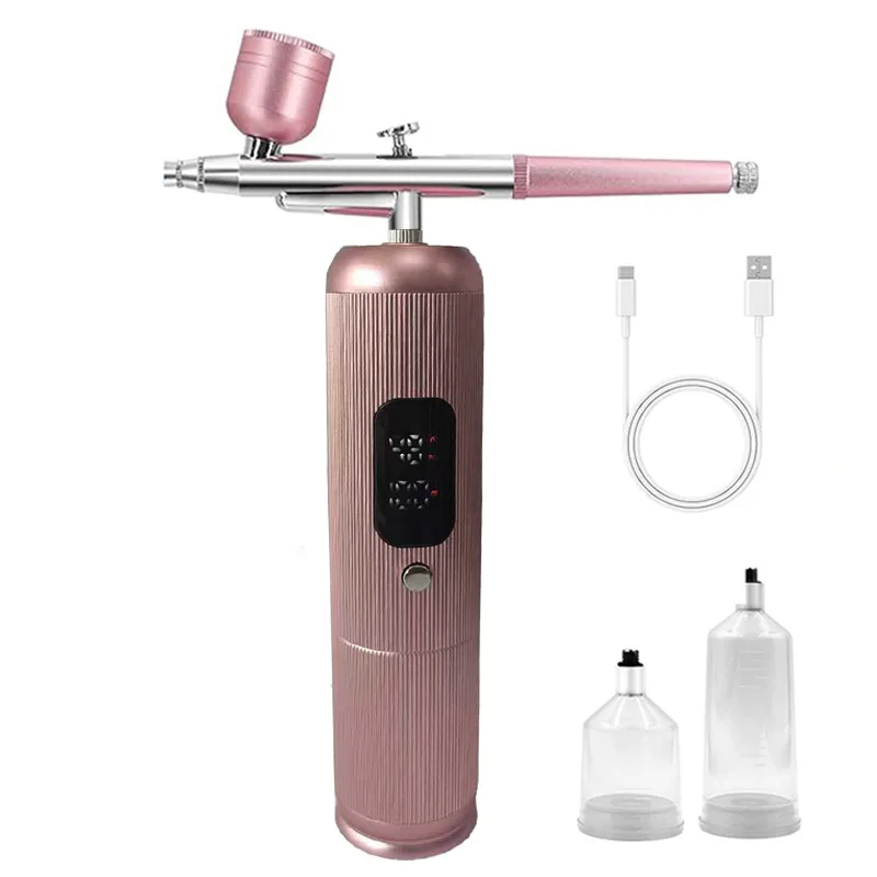 (rosa) Vaporizador Facial Profissional, Nano Vaporizador Facial para Cuidados com a Pele