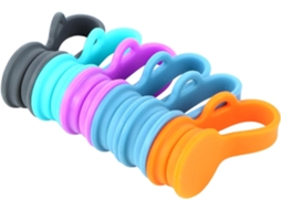 Organizador De Cabos Magnético De Silicone Para Fones De Ouvido, 6 Peças, Estilo Desenho Animado, Ideal Para