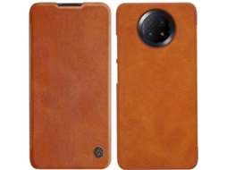 Capa Xiaomi Redmi Note 9T 5G NILLKIN Qin Original Castanho