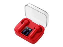 Auriculares Ej NISSGU True Wireless Bluetooth Vermelho