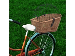 Vidaxl Cesto Traseiro Para Bicicleta 55x31x36 Cm Salgueiro Genuíno