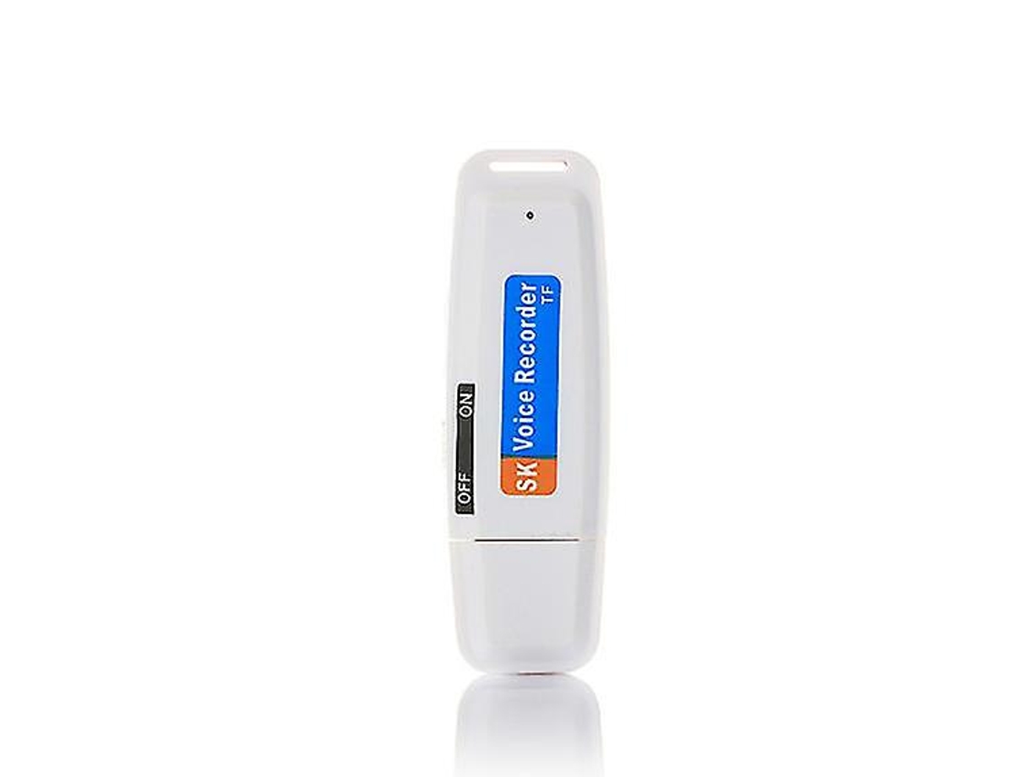 Gravador De Voz Digital Usb, Mini Gravador De Voz U Disk Professional Flash Disk Yizhood (branco)