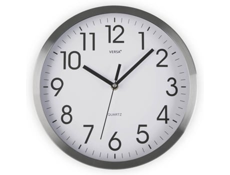 Relógio de Parede VERSA Alumínio 20 cm
