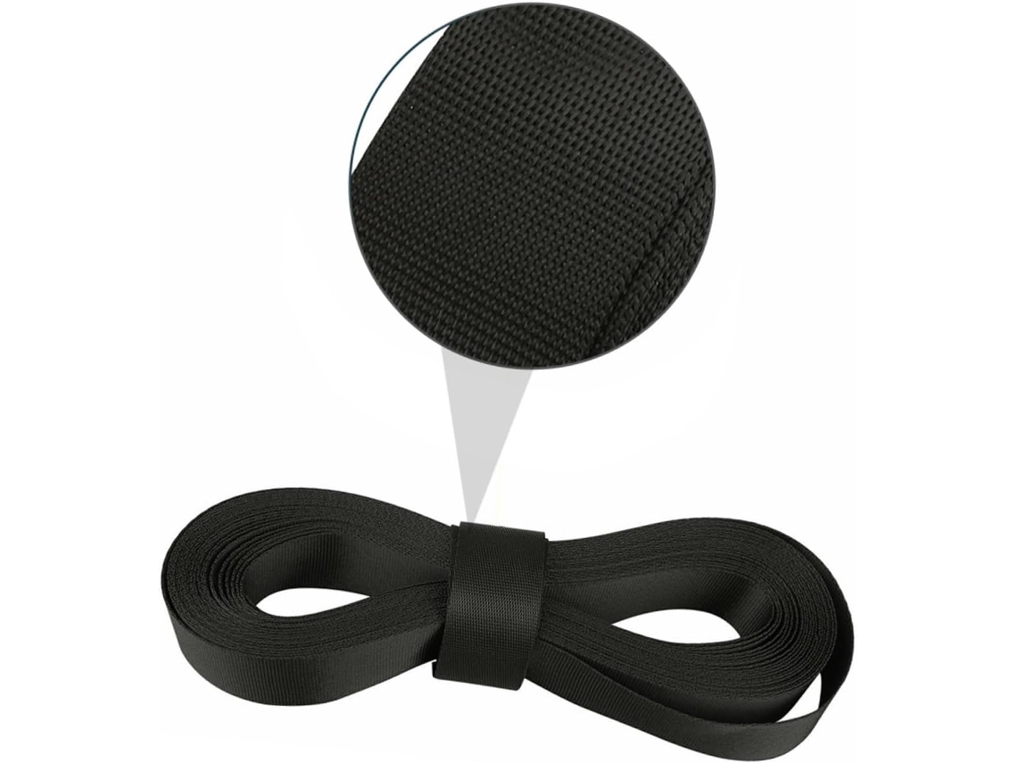 Conjunto De Acessórios Bagagem Didiseaon 25cm, Incluindo 9m De Fitas Nylon, 20 Fivelas De Plástico E Reguladores